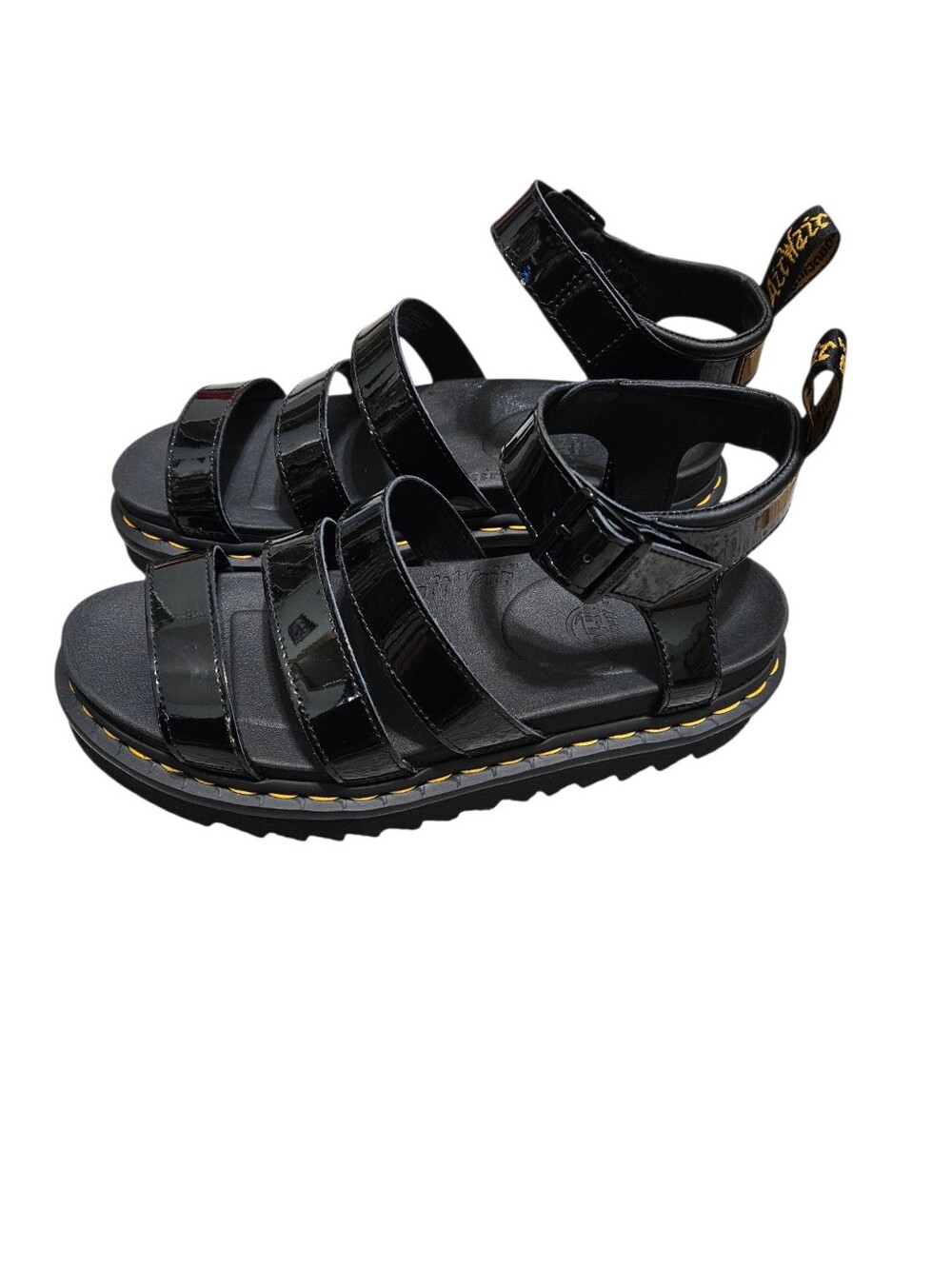 Dr Martens Blaire Patent Leather Sandals Womens - Picture 4 of 10